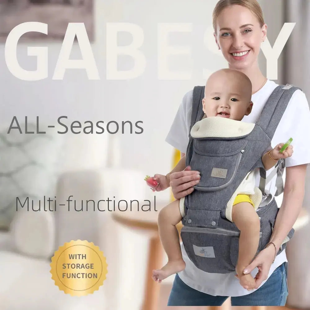 Lightly-shop™ Newborn Ergonomic Baby Carrier Backpack with sun cover