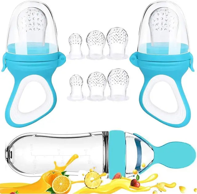 Lightly-shop™ Baby Spoon Bottle Feeder Cup Silicone Newborn Baby Pacifier